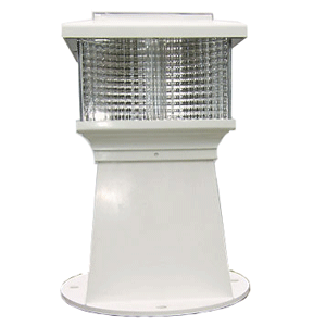 Solar Piling Light - White - Durable ABS - 360° Illumination