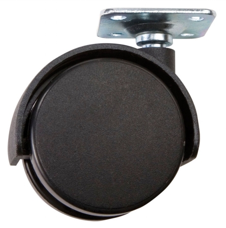 Waxman Floor Protection 2in. Black Soft Touch Twin Plate Casters 4326895N