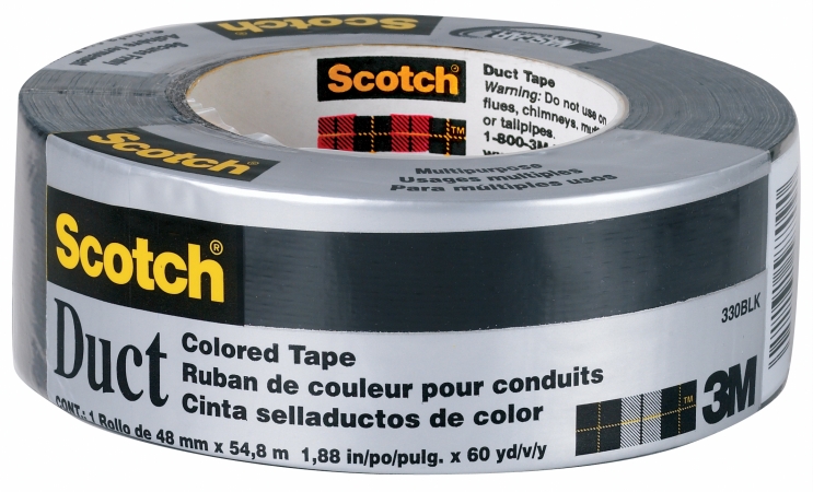 Picture of 3m 20 Yards Black Duct Tape  1020-BLK-A