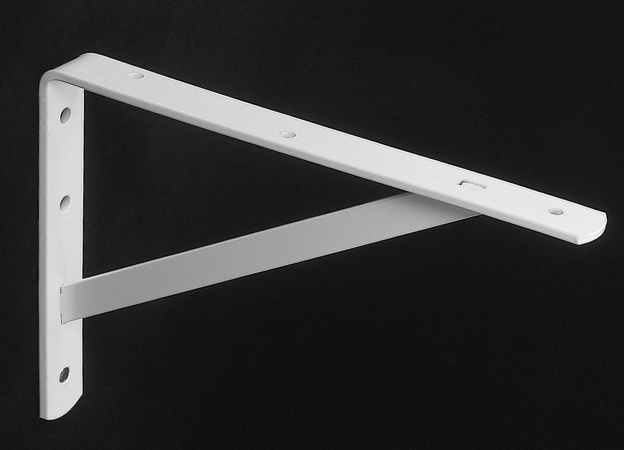 Knape & Vogt 12in. White Heavy Duty Shelf Brackets 208WH300