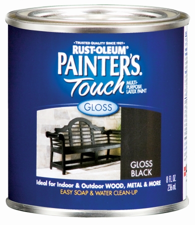 Picture of Rustoleum .50 Pint Gloss Black Painters Touch Multi-Purpose Paint  1979-730