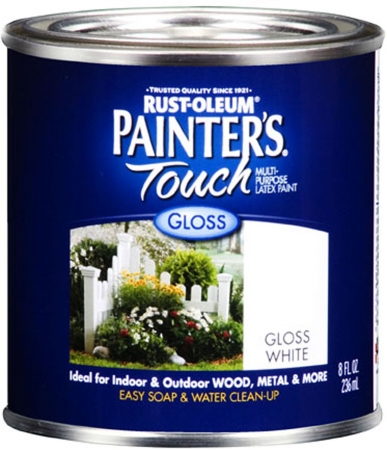 Picture of Rustoleum .50 Pint Gloss White Painters Touch Multi-Purpose Paint  1992-730