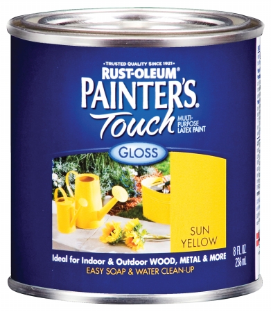 Picture of Rustoleum .50 Pint Sun Yellow Painters Touch Multi-Purpose Paint  1945-730