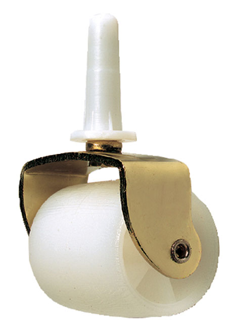 Waxman Floor Protection 2-.25in. X 2in. White Soft Touch Bed Casters 4269495N