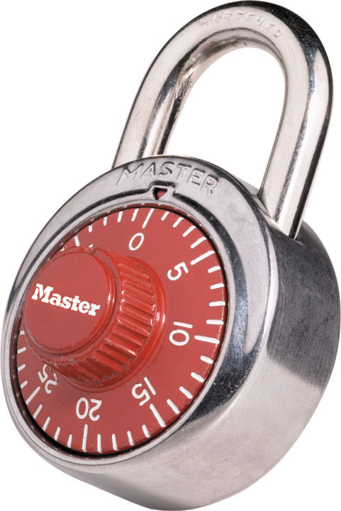 Picture of Master Lock Red Combination Padlocks  1504D