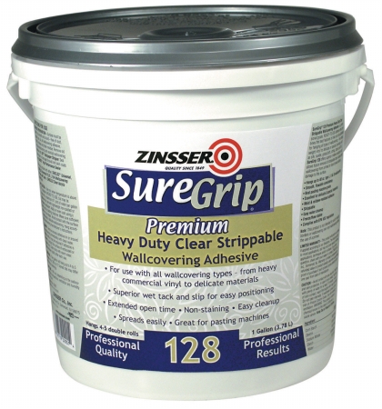Rustoleum 1 Quart Clear SureGrip 122 Heavy Duty Strippable Wall Covering Adhesi