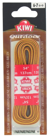Picture of Kiwi 54in. Outdoor Yellow &amp;amp;amp; Brown Shoe Laces  664-059 - Pack of 6