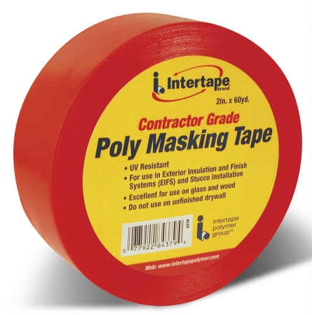 Picture of Intertape Red Contractor Grade Poly Masking Tape  4379 RED