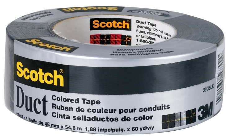 Picture of 3m 5 Yards Black Duct Tape 233783  