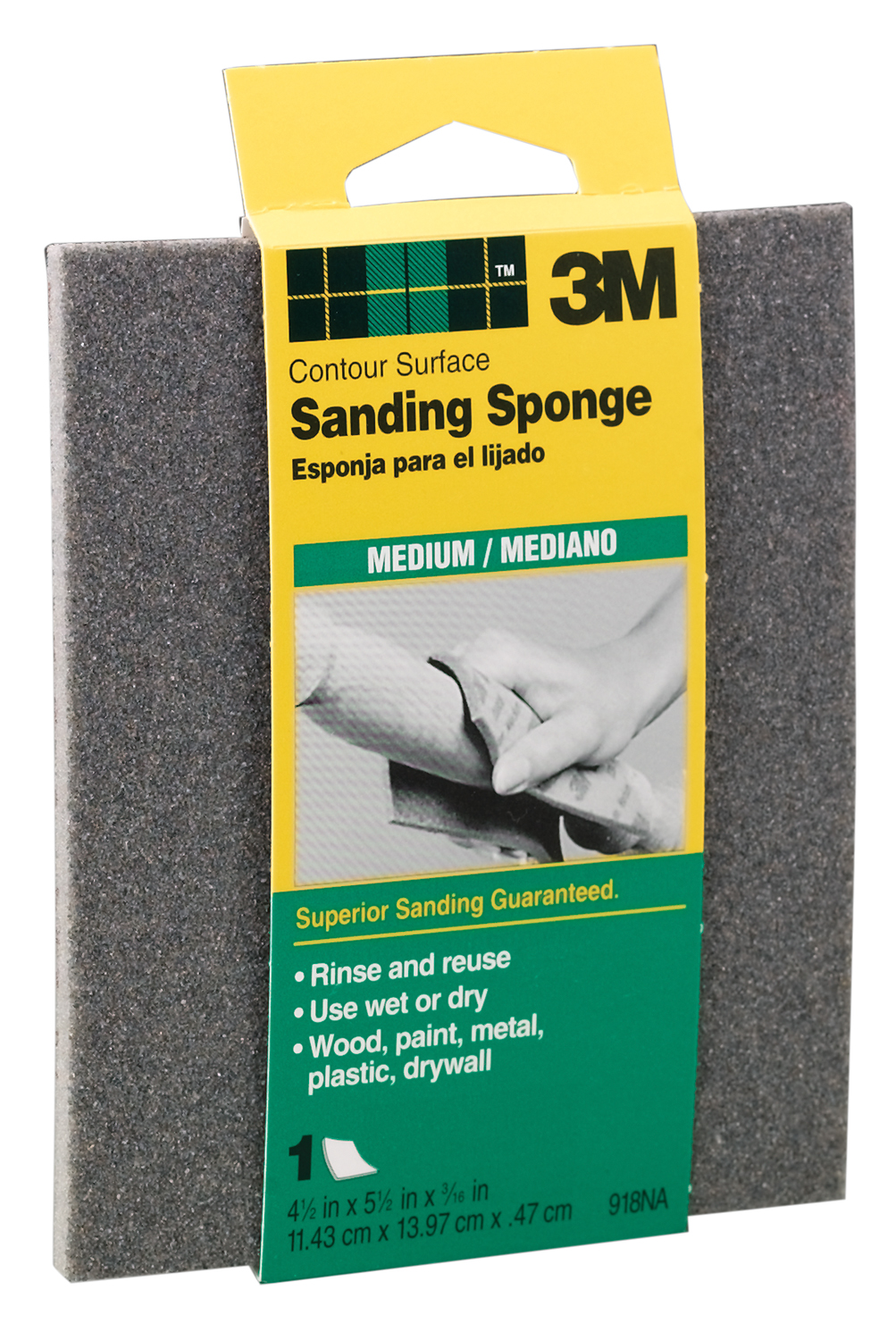Picture of 3m Medium Contour Surface Sanding Sponges 918DC-NA Pack of 24