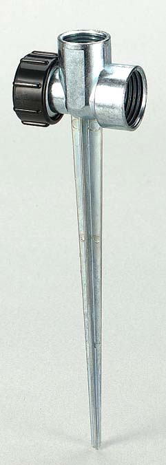 58034N 1/2 Zinc Flow-Thru Spike Base