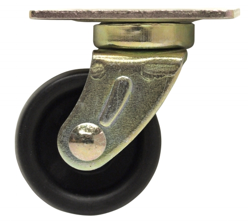 Waxman Floor Protection 1-.25in. Black Soft Touch Twin Plate Casters 4265495N