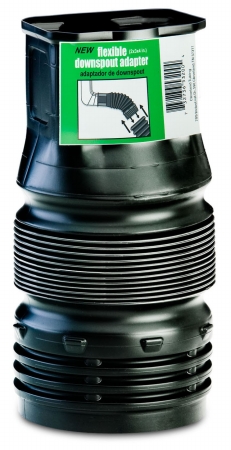 Flex-Drain Press X 4 in. D Press Polypropylene 8 in. Downspout Adapter 1 pk