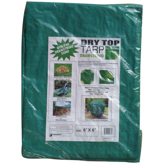 Foremost Tarp 6ft. X 6ft. Tarp With Drawstring 50066
