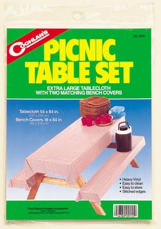 Coghlan's  Picnic Table Set - Tablecloth and Bench Covers -  Coghlans, CO646672