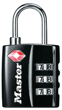 Picture of Master Lock Black TSA-Accepted Luggage Padlocks 4680DBLK