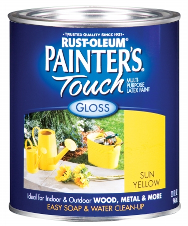 Picture of Rustoleum 1 Quart Sun Yellow Painters Touch Multi-Purpose Paint  1945-502