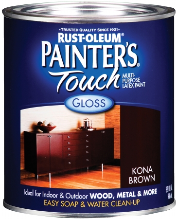 Picture of Rustoleum 1 Quart Kona Brown Painters Touch Multi-Purpose Paint  1977-502