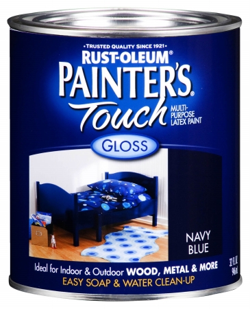 Picture of Rustoleum 1 Quart Navy Blue Painters Touch Multi-Purpose Paint  1922-502