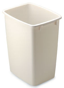 Picture of Rubbermaid 36 Quart White Open Wastebasket  FG2806TPWHT