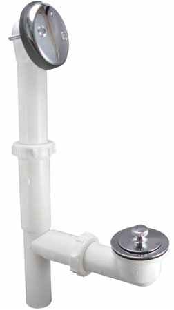 1-.50in. White Lift n Turn Plastic Bath Drain  62AW