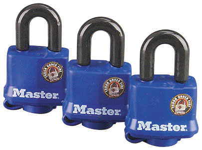Picture of Master Lock 3  Pack Weatherproof Padlock  312TRI