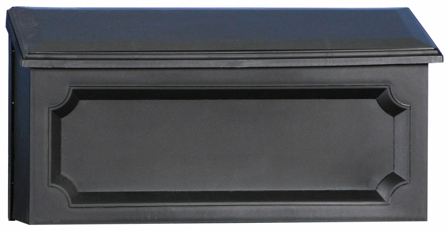 Picture of Solar Group Inc Black Windsor Horizontal Wall Mount Mailbox  WMH00B04