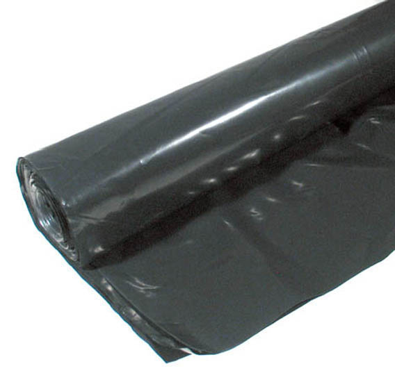 8 X 100 4 ML Tyco Polyethylene Black Plastic Sheeting  CF0408B -  Poly-america