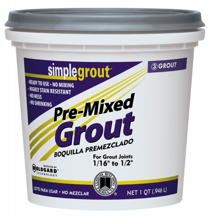 Picture of Custom Building Products 1 Quart Bright White Pre-Mixed Grout  PMG381QT - Pack of 6