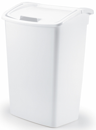 Picture of Rubbermaid 45 Qt White Dual Action Wastebasket  FG280300WHT - Pack of 6