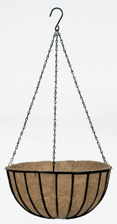 Picture of Gardman Usa 16in. Black Traditional Hanging Basket &amp;amp;amp; Liner R409