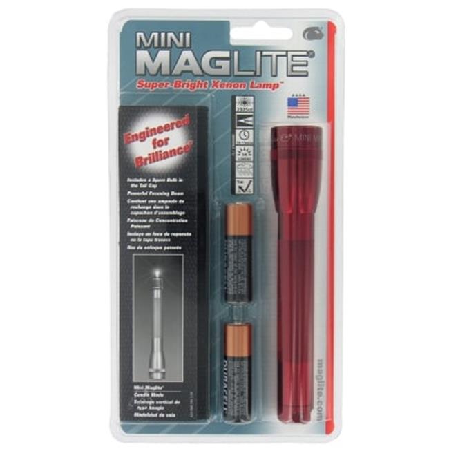 Mag Instrument Red Mini Maglite With Candle Mode M2A03H