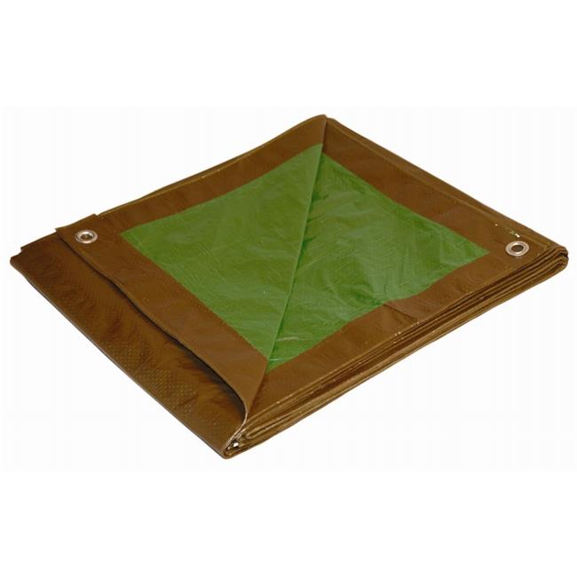 Foremost Tarp 16 X 24 Brown & Green Tarp 11624