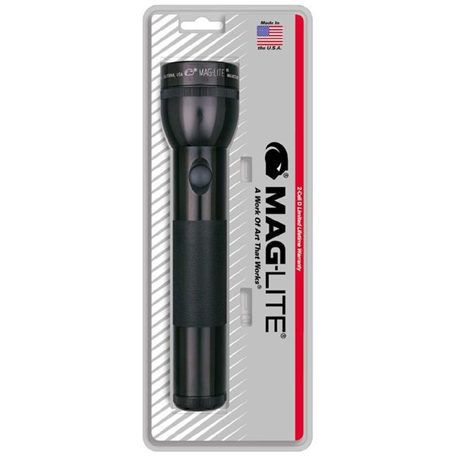 Mag Instrument Black 2 D Cell Maglite Flashlight S2D016