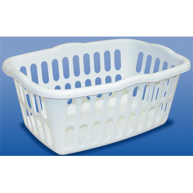 White Rectangular Laundry Basket - Pack of 12