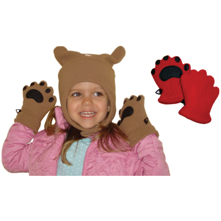 Bearhands 703670 Adorable and Warm Youth Mittens - Red