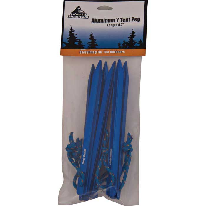 120754 6.7in. Aluminum Y Tent Peg - 6 Pack