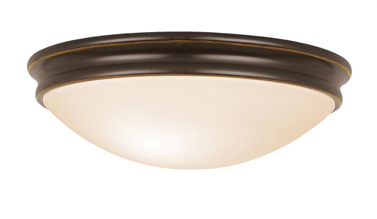 Picture of Access Lighting 20724-ORB-OPL Atom 1 Light Flush Mount - Oil Rubbed Bronze