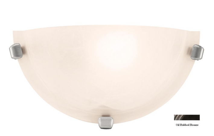 Picture of Access Lighting 20417-ORB-ALB Mona 1 Light Alabaster Glass Wall Sconces - Oil Rubbed Bronze