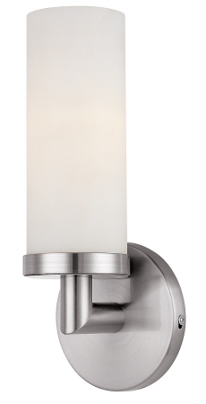 Picture of Access Lighting 20441-BS-OPL Aqueous 1 Light Opal Glass Wall Fixture - Brushed Steel