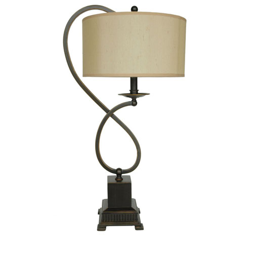 Bronze Table Lamp Set - Antique Bronze - 27in. - Set of 2 - Transitional Design