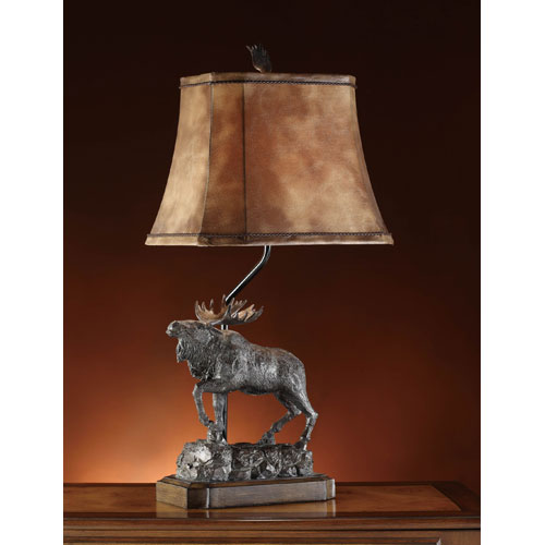 Picture of CrestView CVATP582 Majestic Moose Table Lamp