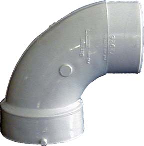 3in. Sch. 40 PVC-DWV 90 degrees Sanitary Elbows