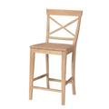 International Concepts S-6132 24 in. H X Back Stool International Concepts S-6132 24 in. H X Back Stool