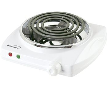 Picture of Brent TS-322 WHT 1000W Single Burner 