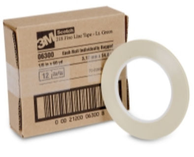 Picture of 3M MMM6300 .13in. x 60 yd. Scotch Fine Line Tape - Green