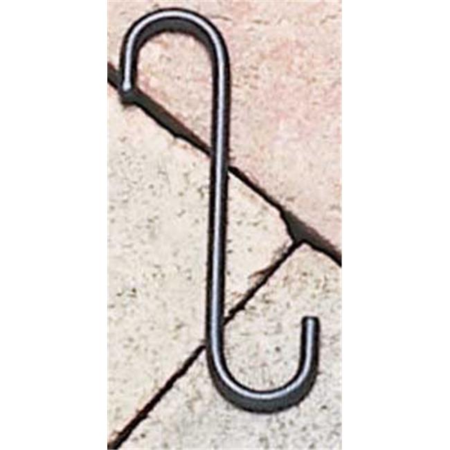 Village Wrought Iron SH-6-A 6 in. S-Hook with .75 in. Openings - Black