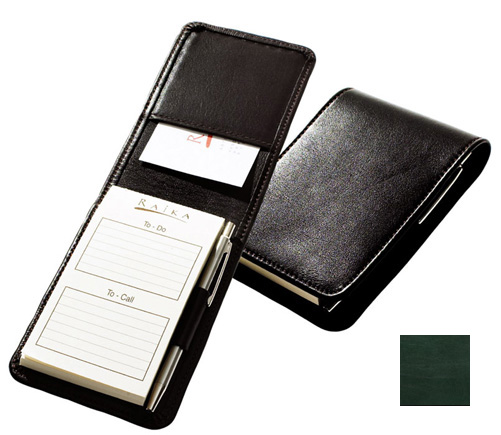Raika RM 125 GREEN Note Taker with Pen - Green