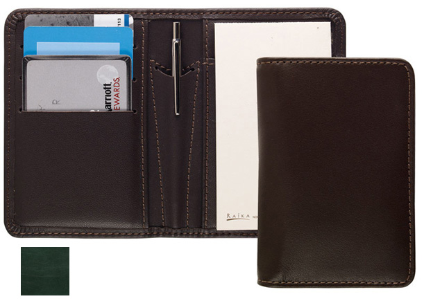 Picture of Raika RM 128 GREEN Card Note Case with Pen - Green