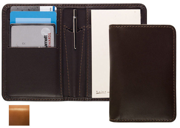 Picture of Raika RM 128 TAN Card Note Case with Pen - Tan